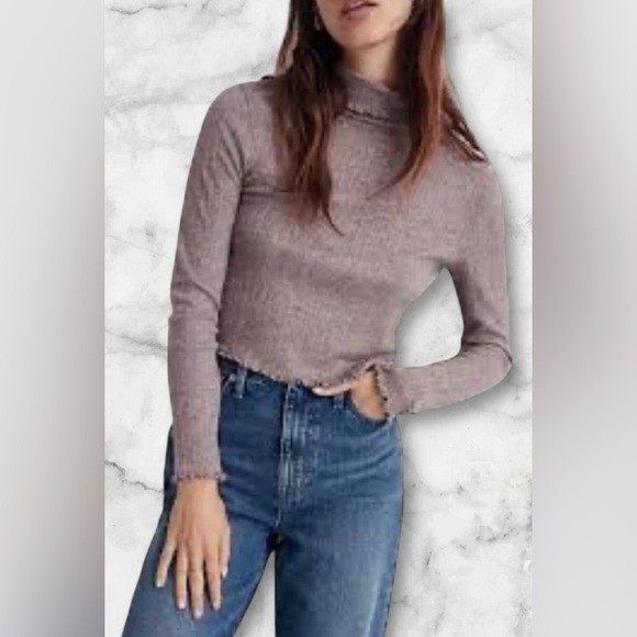 Madewell Cropped Turtleneck Size S - Picture 2 of 13